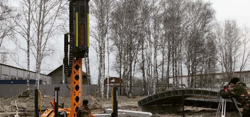 Фундамент на забивных ЖБ сваях